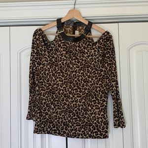 Michael Michael Kors Animal Print Blouse (size XS)